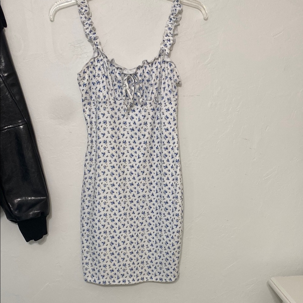 SHEIN Black and White Mini Slip Dress